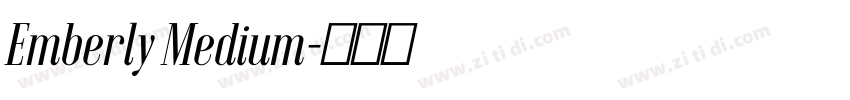 Emberly Medium字体转换